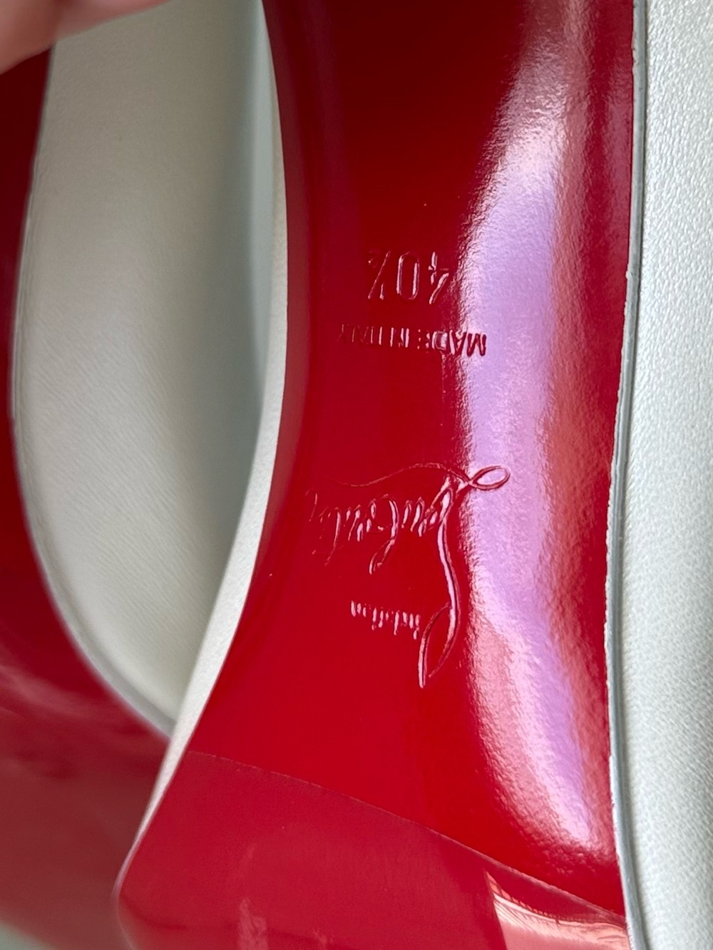 Christian Louboutin Miss Z 80 leather pumps $1,045 40.5 - Picture 13 of 14
